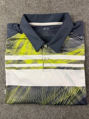 Oakley Mens Short Sleeve Golf Polo Shirt Size XL Multicolor